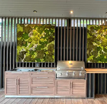 Barbecue on a renovated porch