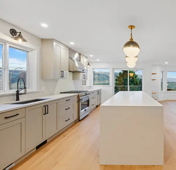 An open design kitchen